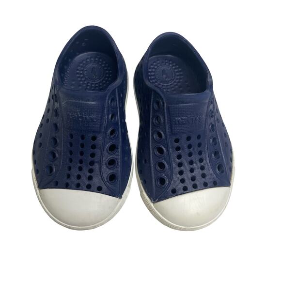Native Other - Native Jefferson Shoes Girls Boys Baby 4 Blue Slip on